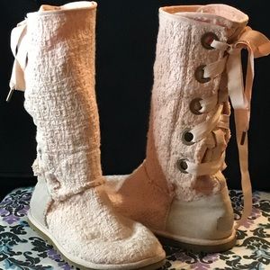 Unique Heirloom Lace Up UGGS